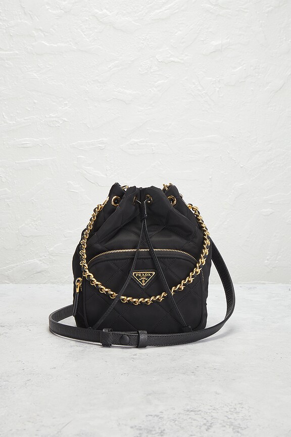 view 2 of 7 Prada Re-Edition 1995 Chaine Re-Nylon Shoulder Bag in Black