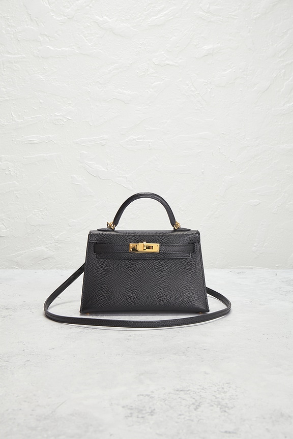 view 2 of 7 Hermes Veau Epsom Kelly 20 Handbag in Noir