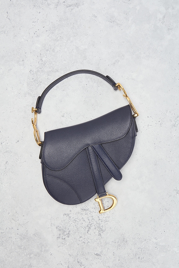 view 2 of 8 DIOR 새들 백 in Navy