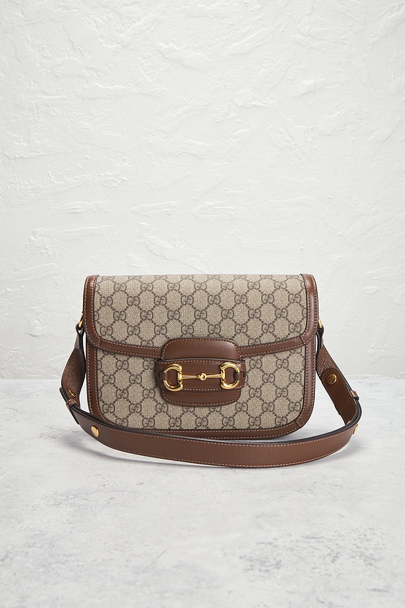 view 2 of 8 Gucci Horsebit 1955 Shoulder Bag in Beige