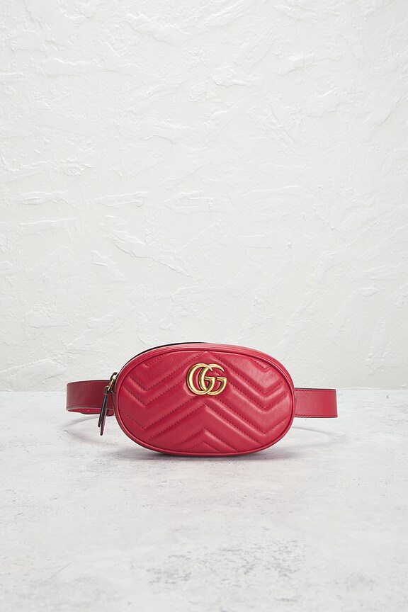 view 2 of 7 SAC CEINTURE GUCCI in Hibiscus Red