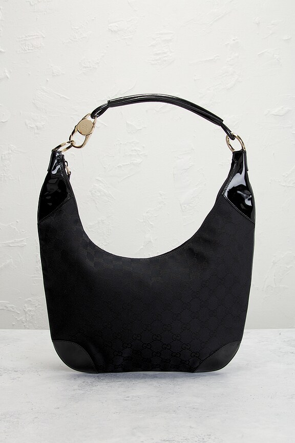 view 2 of 8 Gucci Clasp Hobo Bag in Black
