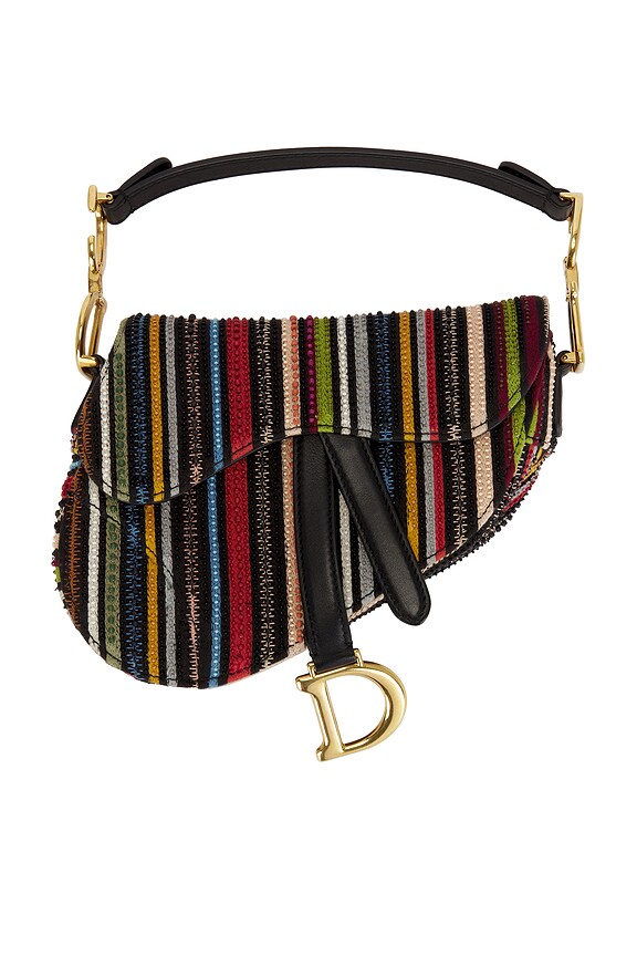 view 1 of 7 Dior Beaded Saddle Bag in Multi