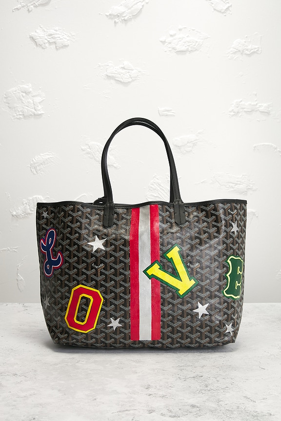 view 2 of 7 Goyard Customized Varsity Letter Love Monogram Saint Louis PM Tote Bag in Brown