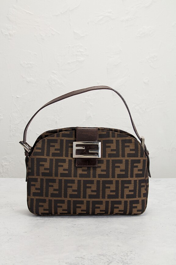 view 2 of 8 Fendi Zucca Mama Forever Baguette Shoulder Bag in Brown
