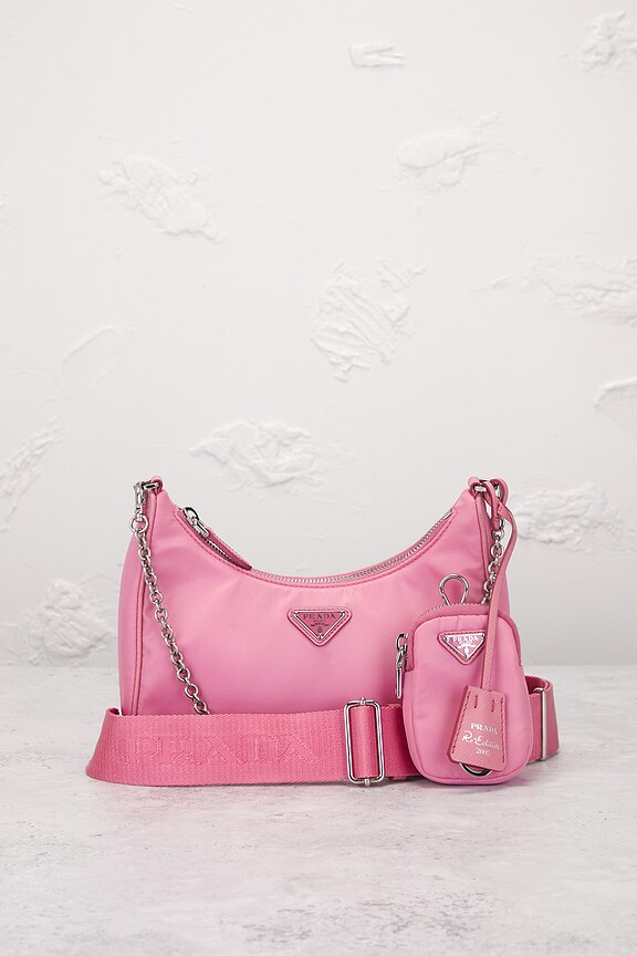 view 2 of 7 Prada Re-Edition 2005 Re-Nylon Shoulder Bag in Pink