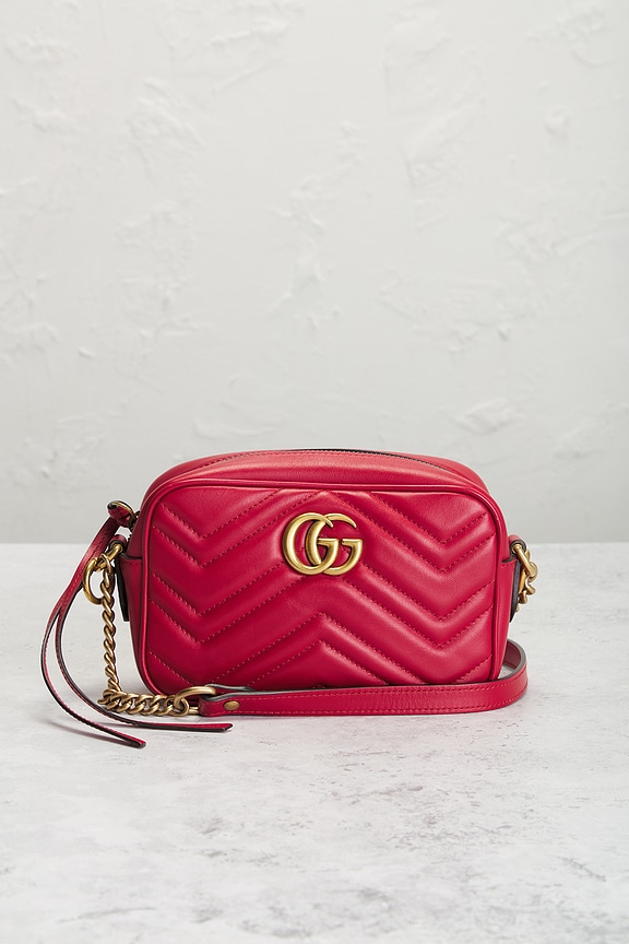 view 2 of 8 Gucci GG Marmont Shoulder Bag in Red