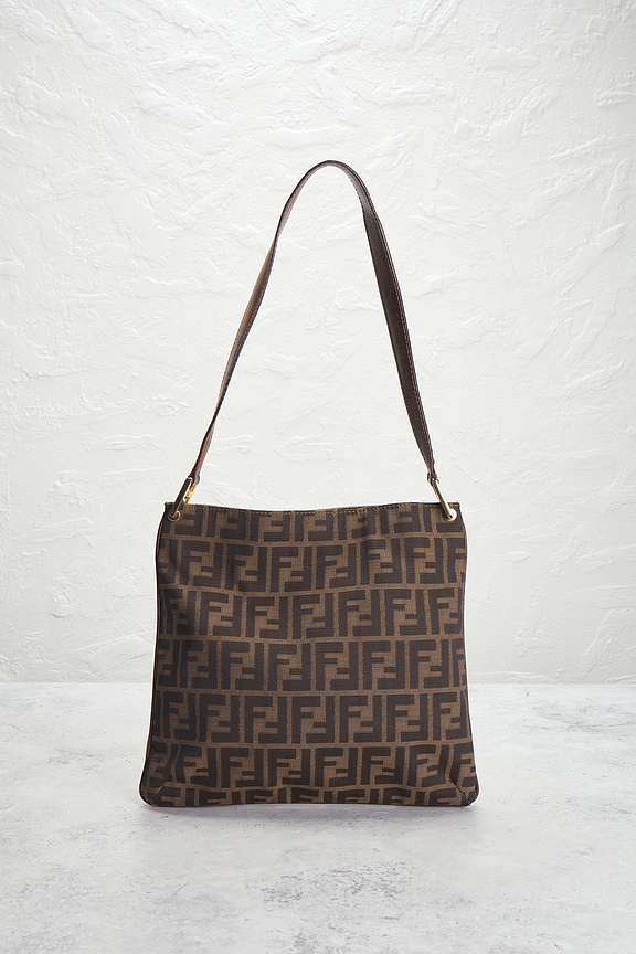 view 2 of 10 Fendi Zucca Shoulder Bag in Beige