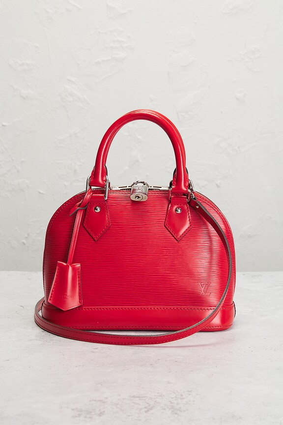 view 2 of 9 Louis Vuitton Epi Alma BB Handbag in Red