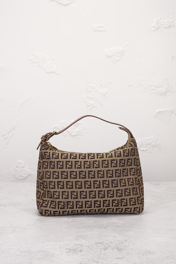 view 2 of 7 Fendi Zucchino Vanity Handbag in Beige