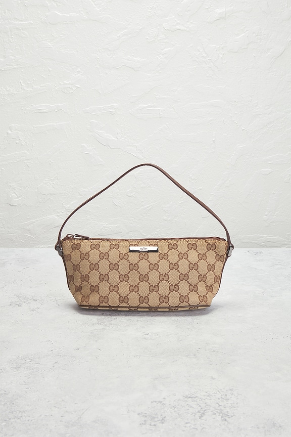 view 2 of 8 Gucci GG Boat Pochette Shoulder Bag in Beige
