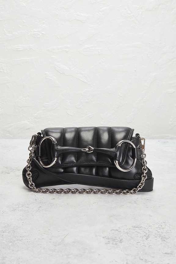 view 2 of 8 Gucci Horsebit Clutch in Black
