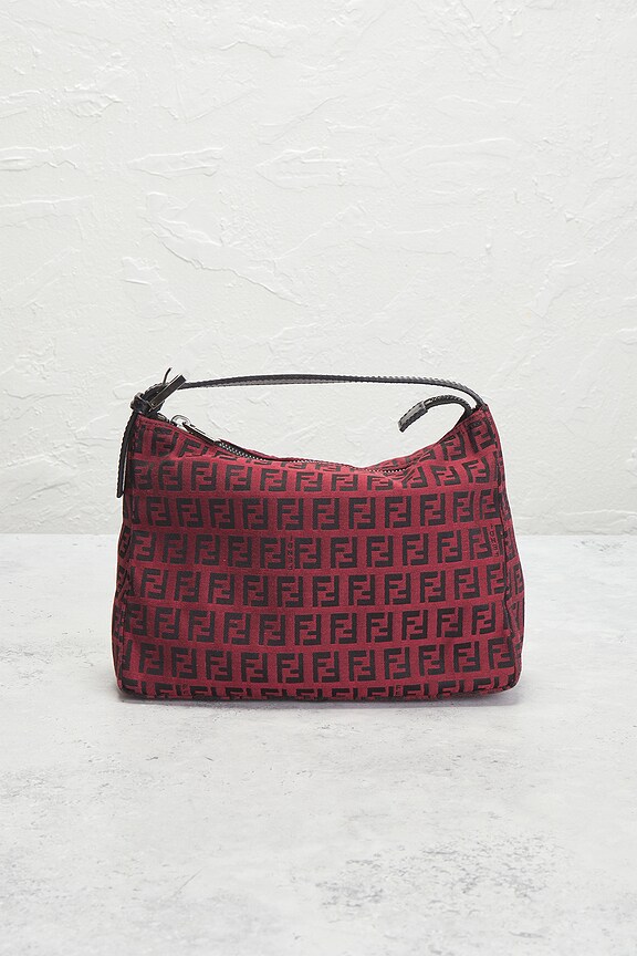 view 2 of 8 Fendi Zucchino Vanity Handbag in Red