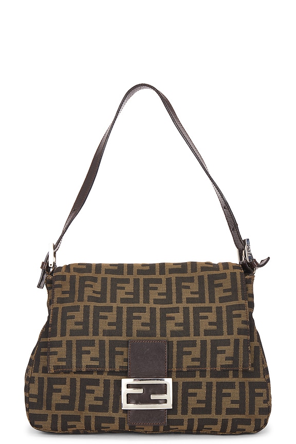 view 1 of 8 Fendi Zucca Mama Forever Baguette Shoulder Bag in Tobacco Brown