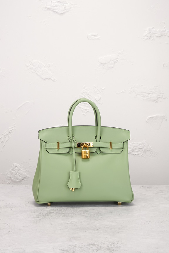 view 2 of 8 Hermes Veau Swift Birkin 25 Le Tournay Handbag in Vale Cricket