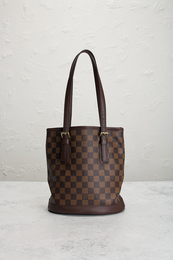 view 2 of 8 Louis Vuitton Damier Ebene Marais Bucket Bag in Brown