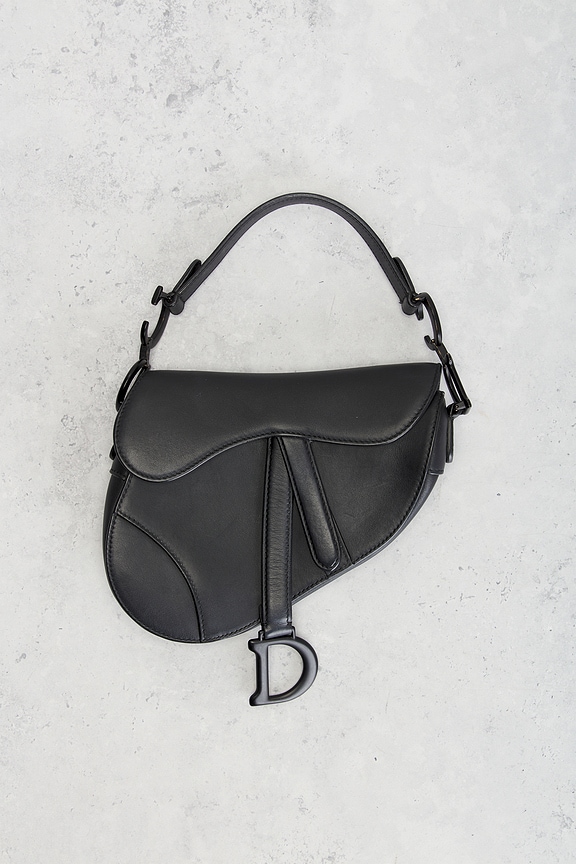 view 2 of 8 Dior Mini Saddle Bag in Black