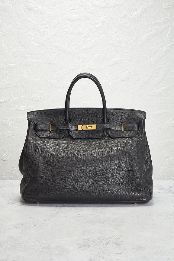 view 2 of 8 Hermes Togo Birkin 40 Handbag in Noir