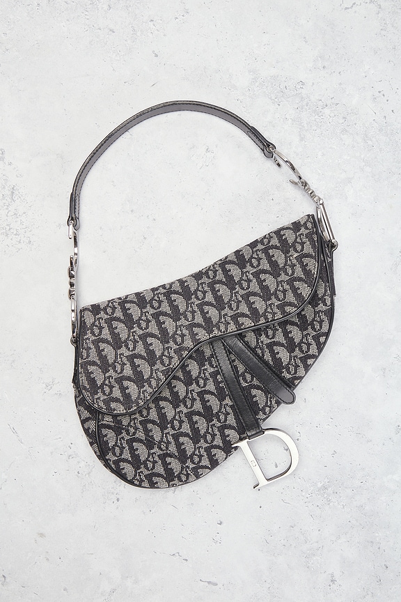 view 2 of 8 Dior Vintage Diorissimo Saddle Bag in Blue