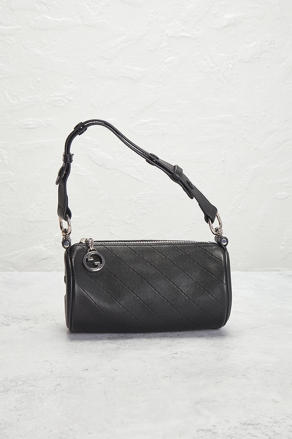 view 2 of 8 Gucci Mini Blondie Barrel Shoulder Bag in Black