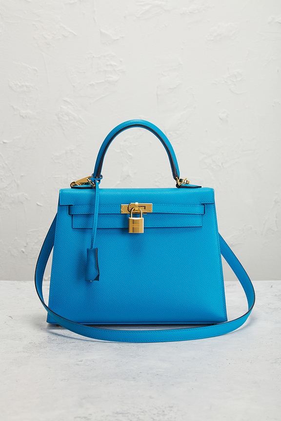 view 2 of 7 SAC HERMES in Bleu Frida