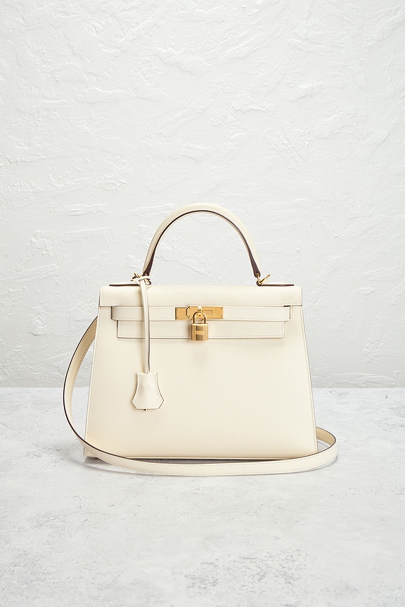 view 2 of 9 Hermes Epsom Kelly 28 Sellier Handbag in Nata