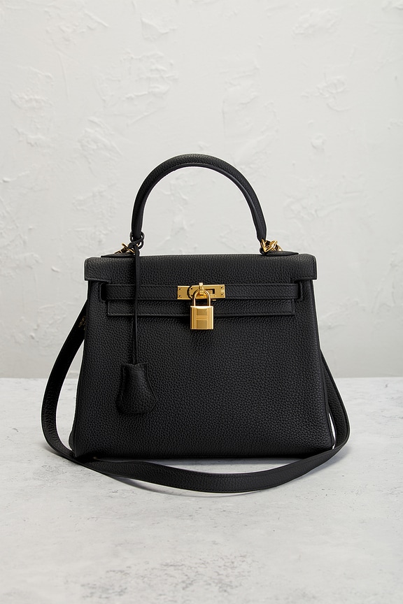 view 2 of 9 Hermes Togo Kelly 25 Handbag in Noir