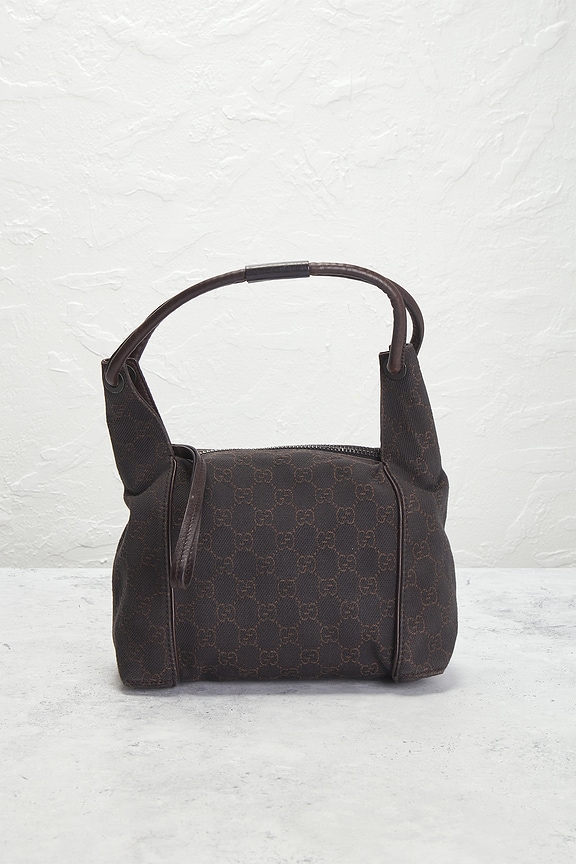 view 2 of 8 Gucci Denim Hobo Bag in Brown
