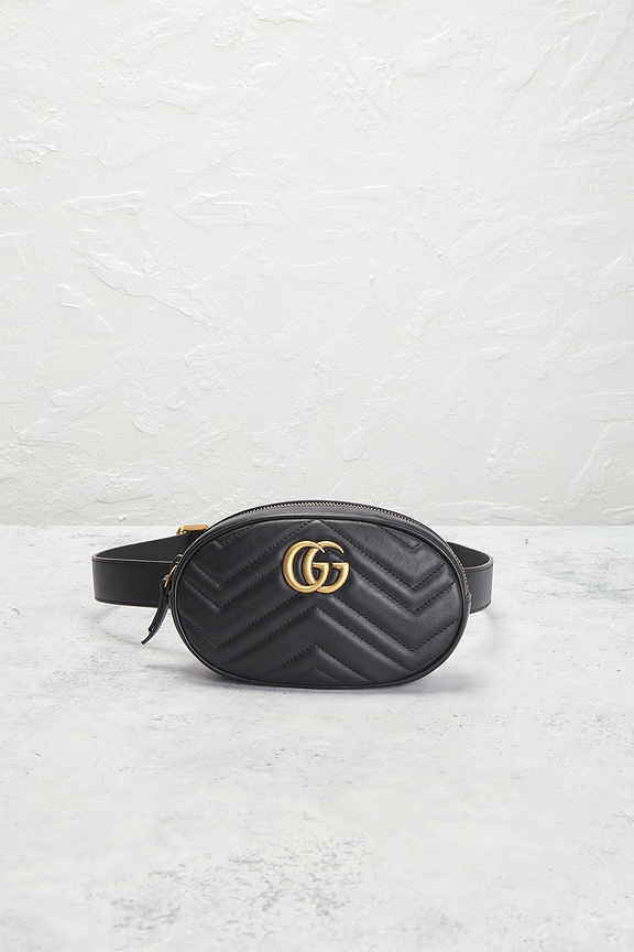 view 2 of 7 Gucci GG Marmont Belt Bag in Black