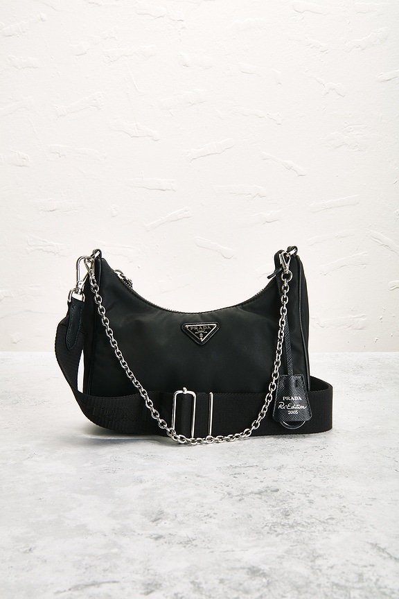 view 2 of 9 Prada Re-Edition 2005 Re-Nylon Shoulder Bag in Black
