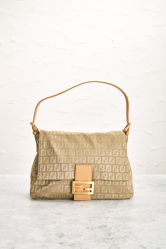 view 2 of 9 Fendi Zucca Mama Shoulder Bag in Beige