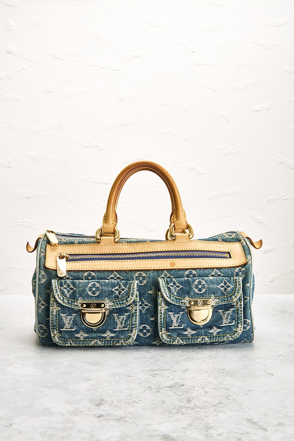 view 2 of 11 Louis Vuitton Monogram Denim Neo Speedy Handbag in Blue