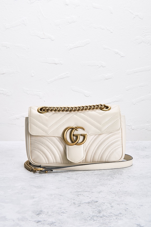 view 2 of 9 Gucci Mini GG Marmont Shoulder Bag in White