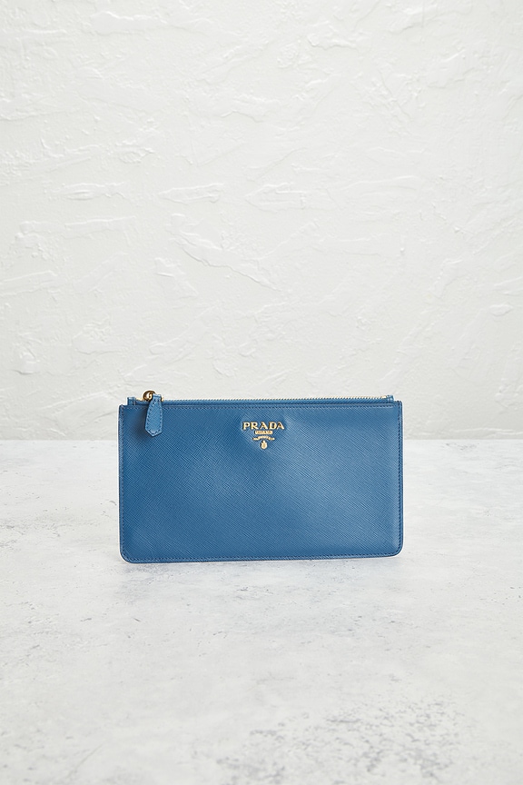 view 2 of 7 Prada Saffiano Pouch in Blue