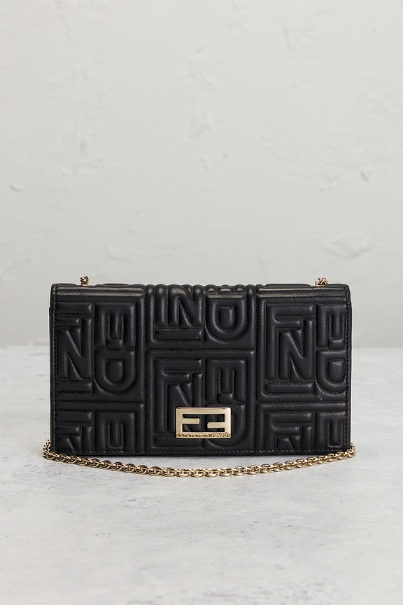 view 2 of 10 FENDI チェーンウォレット in Black