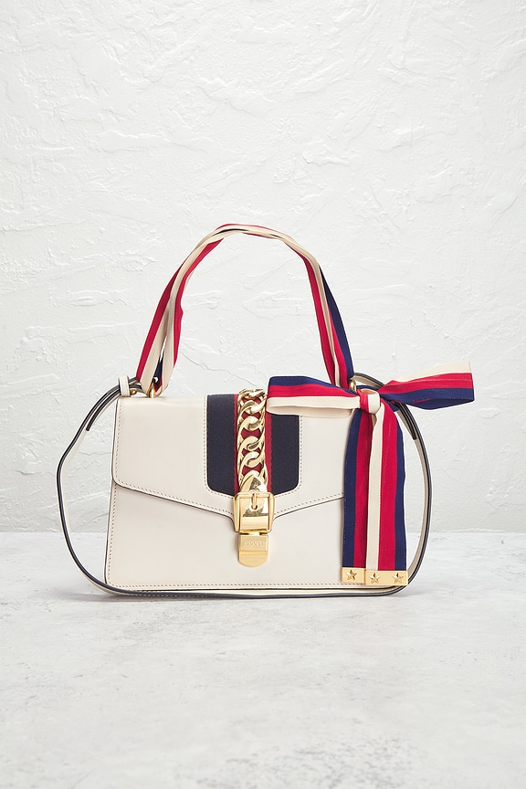 view 2 of 10 Gucci Sylvie Shoulder Bag in White