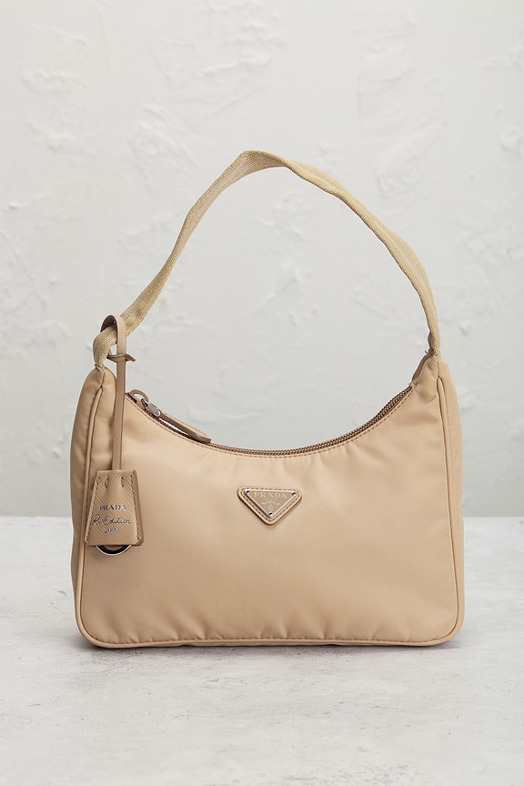 view 2 of 10 Prada Re-Edition 2000 Re-Nylon Shoulder Bag in Beige