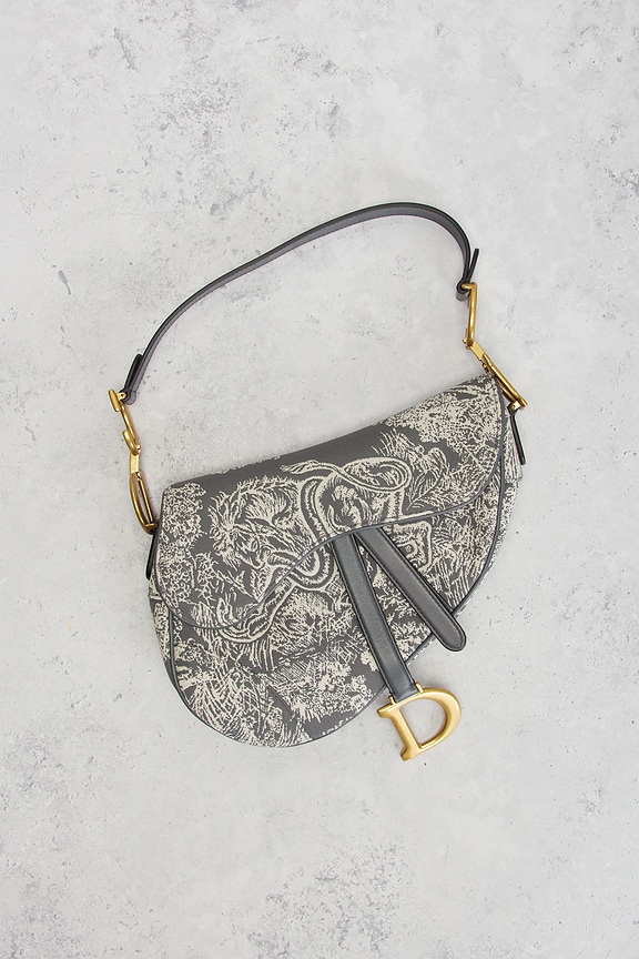 view 2 of 7 Dior Saddle Bag in Grey
