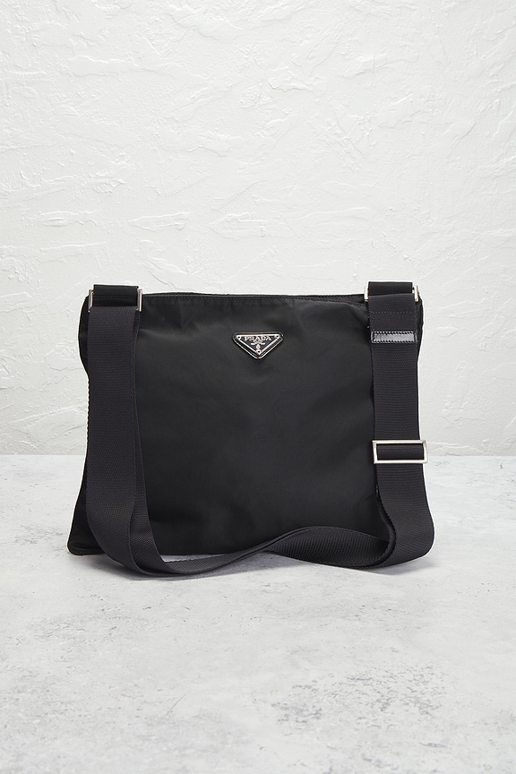 view 2 of 8 Prada Tessuto Messenger Bag in Black