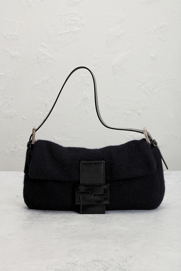 view 2 of 9 Fendi Vintage Baguette Shoulder Bag in Black