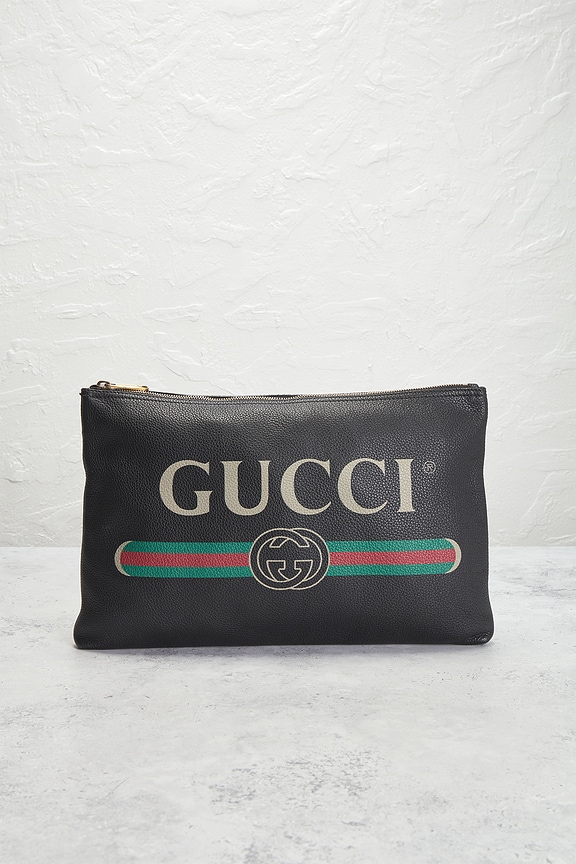 view 2 of 10 Gucci Portfolio Clutch in Black