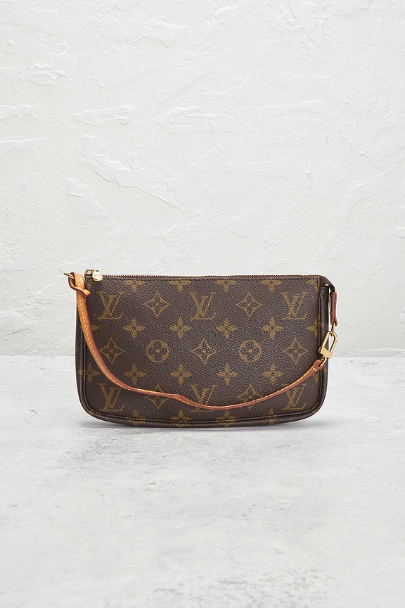 view 2 of 7 Louis Vuitton Monogram Pochette Accessoires Shoulder Bag in Brown