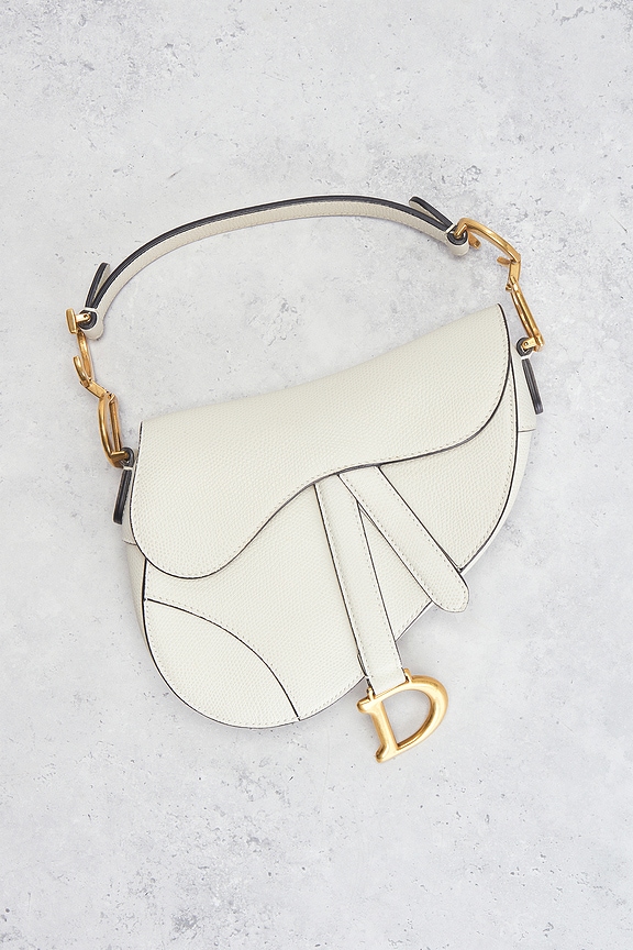 view 2 of 10 Dior Saddle Bag in White