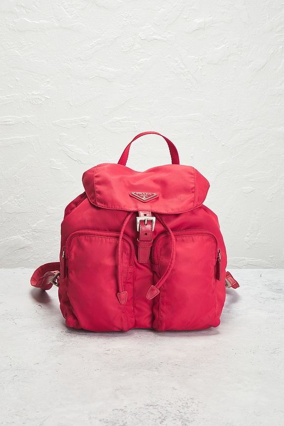 view 2 of 10 Prada Tessuto Backpack in Red