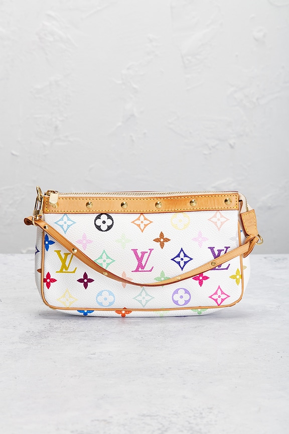 view 2 of 9 Louis Vuitton Monogram Pochette Accessoires Shoulder Bag in White