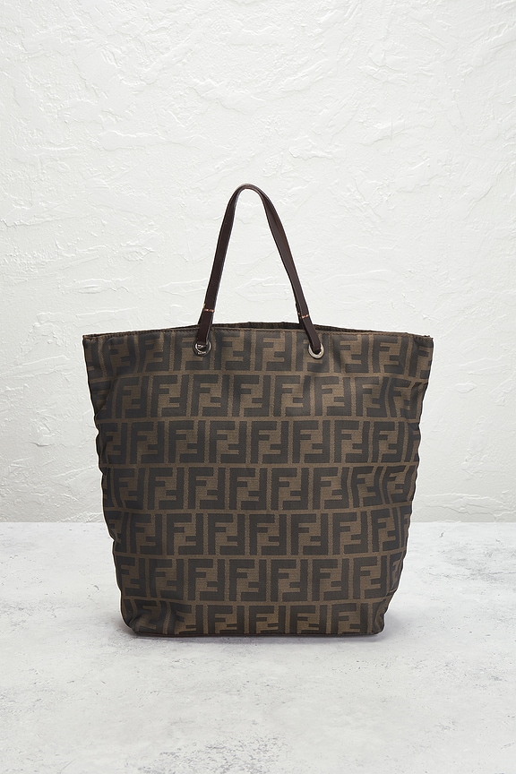 view 2 of 10 Fendi Zucca Tote Bag in Brown
