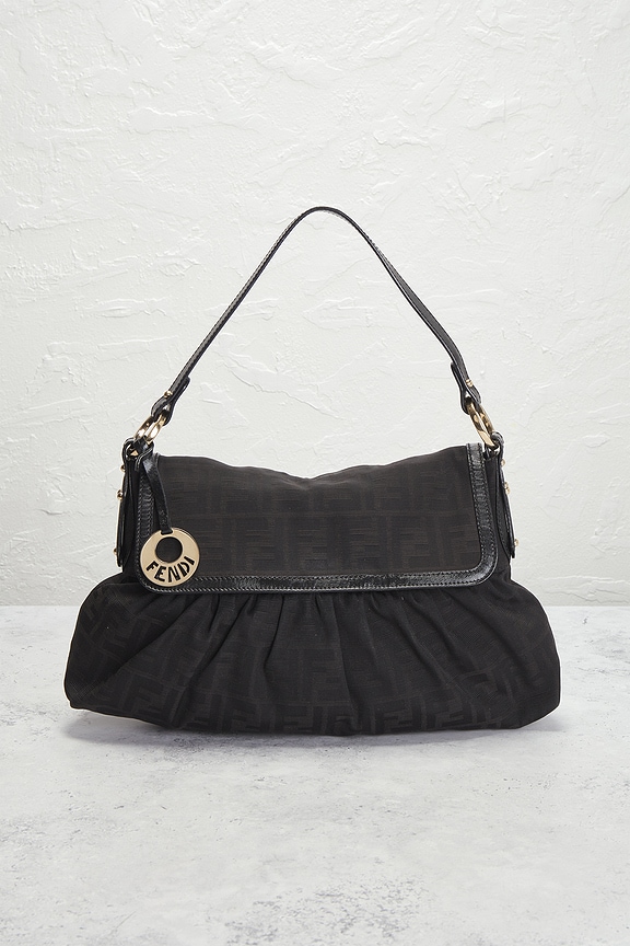 view 2 of 10 Fendi Zucca Chef Shoulder Bag in Black