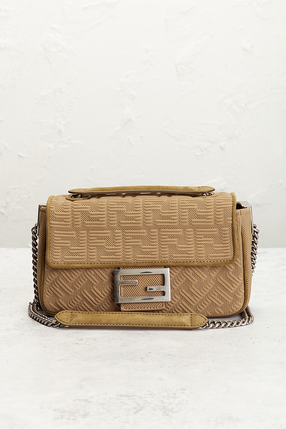 view 2 of 9 Fendi X SKIMS Midi Chain Baguette Shoulder Bag in Beige