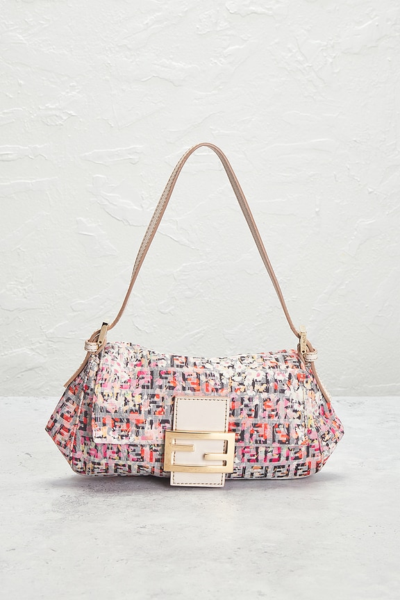 view 2 of 10 Fendi Floral Zucchino Baguette Shoulder Bag in Multi