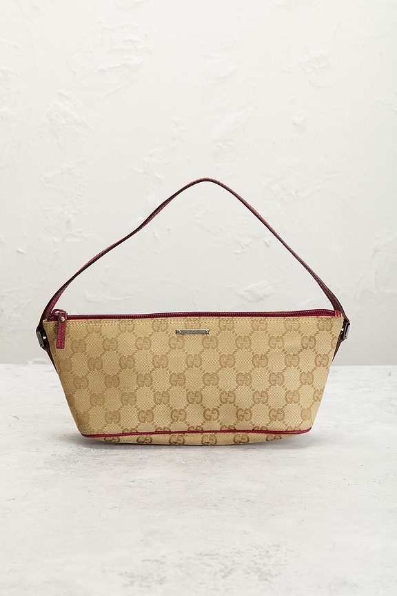 view 2 of 9 Gucci GG Boat Pochette Shoulder Bag in Beige